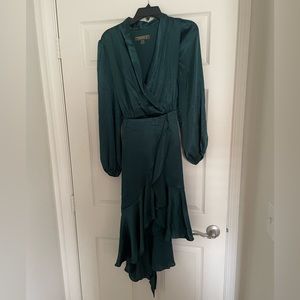 Emerald green holiday dress